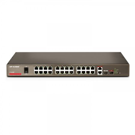 F1226P 24-Port Fast Ethernet+2*SFP Web-smart PoE Switch
