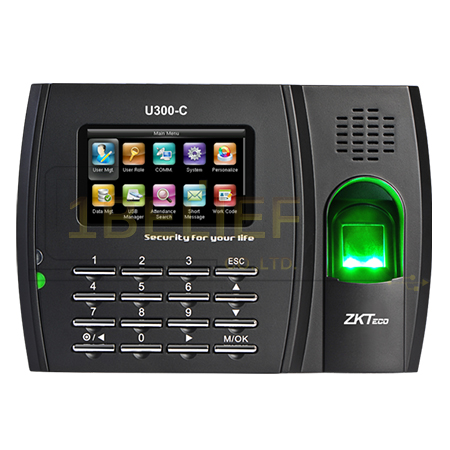 เครื่องสแกนลายนิ้วมือ ยี่ห้อ ZKteco รุ่น U300-C