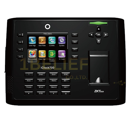 เครื่องสแกนลายนิ้วมือ ยี่ห้อ ZKteco รุ่น Iclock 700/ID/3G