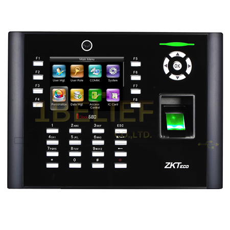 เครื่องสแกนลายนิ้วมือ ยี่ห้อ ZKteco รุ่น Iclock680