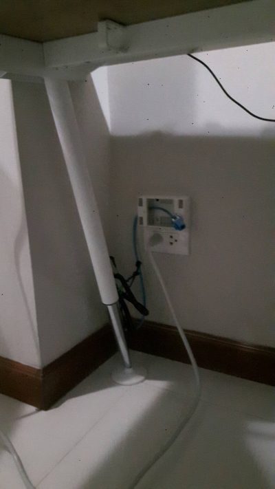 เดินสาย LAN สายโทรศัพท์ฝังในกำแพง ตามจุดต่างๆ ที่ โรงพยาบาลบำรุงราษฎร์