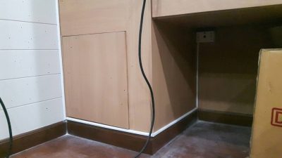 เดินสาย LAN สายโทรศัพท์ฝังในกำแพง ตามจุดต่างๆ ที่ โรงพยาบาลบำรุงราษฎร์