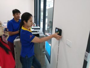 ติดตั้งเครื่องสแกนลายนิ้วมือเข้าทำงาน ที่ บริษัท สหทรัพย์ คอนสตรัคชั่น จำกัด