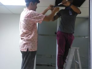 เดินสาย LAN พร้อมจัดเข้าตู้ ที่ บริษัท เอเซียรีไซเคิล เทคโนโลยี จำกัด
