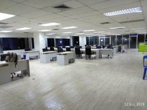 เดินสาย LAN พร้อมจัดเข้าตู้ ที่ บริษัท เอเซียรีไซเคิล เทคโนโลยี จำกัด
