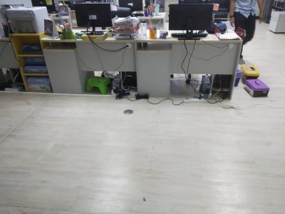 ภาพงานเดินสาย LAN ที่ บริษัท เอเซีย รีไซเคิล เทคโนโลยี จำกัด ภายในห้องสำนักงาน