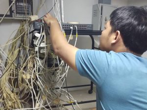 เดิน LAN พร้อมจัดเข้าตู้ ที่ หจก. เจ.เอ็ม. ซิลเบอร์ (ไทยแลนด์)