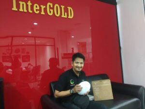 เดินสาย LAN เชื่อมต่อระบบ Network Access Point บริษัท Global lntergold
