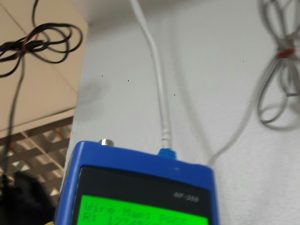 เครื่องสแกนลายนิ้วมือเปิด-ปิด ประตู พร้อมกับเดินสาย LAN บริษัท dmit demerer ict
