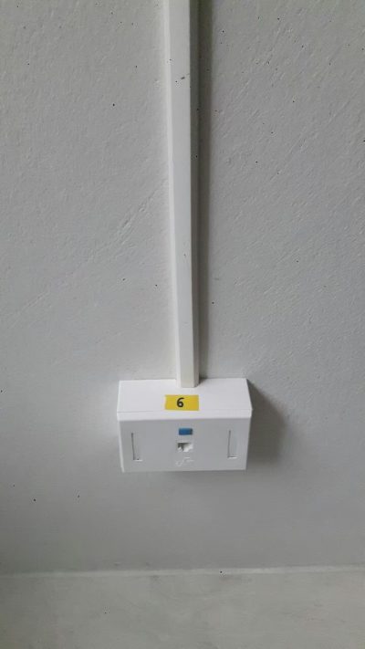 เดินสาย LAN เชื่อมต่อระบบ Networkและเดินสายโทรศัพท์เข้าตู้สาขา บริษัท ปาร์คพลัส จำกัด