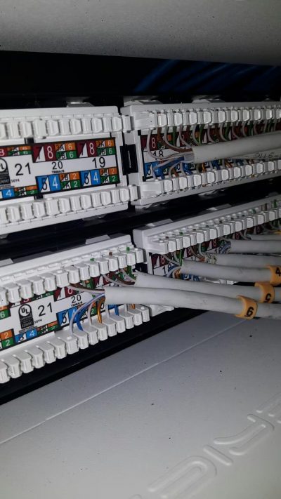 เดินสาย LAN เชื่อมต่อระบบ Networkและเดินสายโทรศัพท์เข้าตู้สาขา บริษัท ปาร์คพลัส จำกัด