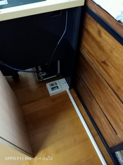 เดินสาย LAN เชื่อมต่อระบบ Networkและเดินสายโทรศัพท์เข้าตู้สาขา บริษัท ปาร์คพลัส จำกัด